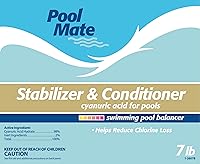 Vista 3 de Pool Mate 7-Libras Estabilizador y Acondicionador Premium para Piscina, Ácido Cianúrico Concentrado para Piscinas, Ayuda al Cloro a Durar Más Tiempo