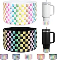 Vista 7 de HEYSKAY Base protectora de silicona para botas Stanley Quencher Adventure de 40 onzas y vaso Stanley IceFlow de 20 onzas y 30 onzas, y compatible