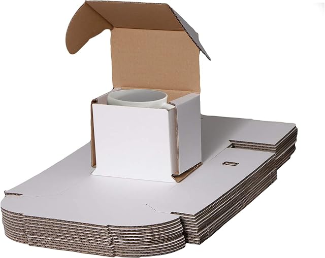 RelianceUK 100 x Smash Proof Boxes for Mugs 10oz and 11oz Postal Shipping Mailing Box 11.5 x 8 x 10cm
