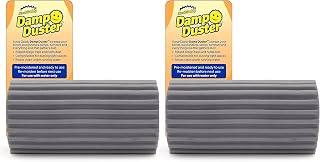 Damp Duster, Magical Dust Cleaning Sponge, Duster for Cleaning Venetian & Wooden Blinds, Vents, Radiators, Skirting Boards, Mirrors and Cobwebs, Traps Duster, Pack of 2