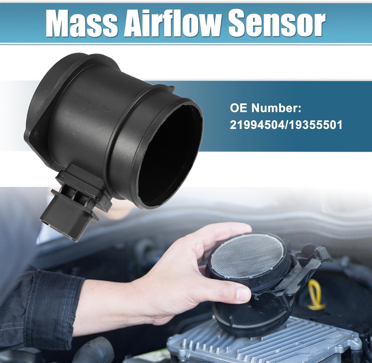 uxcell No.21994504/19355501 Car Mass Air Flow Meter MAF Sensor for Chevy Traverse LS LT LTZ 3.6L 2009 for Chevy Equinox Sport 3.6L 2008 for Cadillac CTS 3.6L 2008