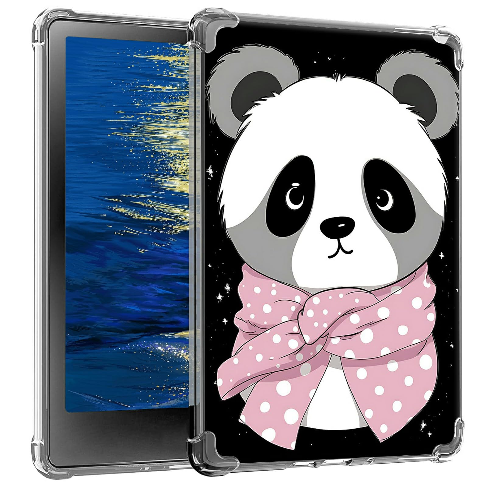 Clear Case for 6" All-New Kindle 11th Generation 2022 Release Only, Slim Lightweight Soft TPU Transparent Silicone Shockproof Back Cover Case for Kindle 2022 11th Gen e-Reader,Cold Panda-image-16