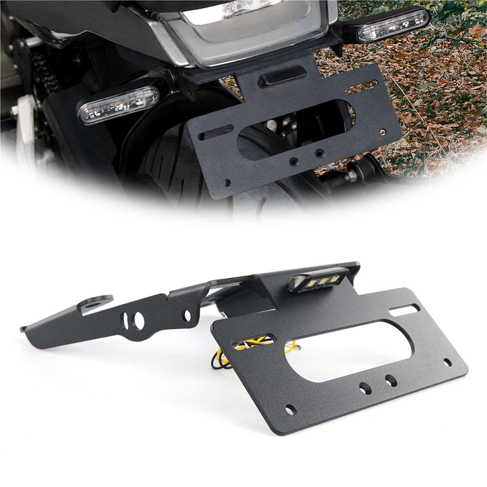 Uchwyt tablicy rejestracyjnej Pasuje do Husqvarna VitPilen 401 SvartPilen 401 250 200 125 tylny wspornik tablicy rejestracyjnej ze światłem Ramki tablic rejestracyjnych