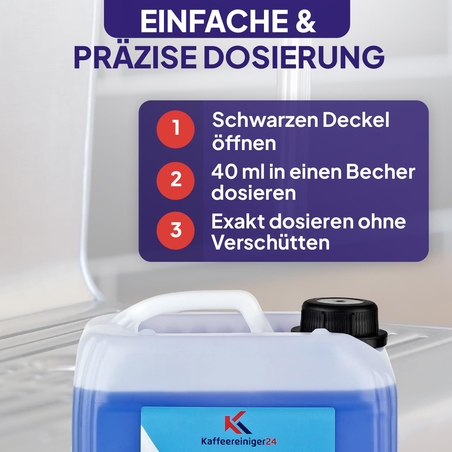 Kaffeereiniger24 - Limpiador de sistema de leche (5 L, compatible con Jura, DeLonghi, WMF, Saeco y Melitta, limpiador de espuma de leche para cafeteras automáticas)