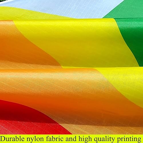 Miniatura 3 de Flying Hoofer Large Rainbow Delta Kite - Single Line Beach Kite for Kids Ages 4-8, 8-12 & Adults - Easy to Fly for Beginners & Toddlers.