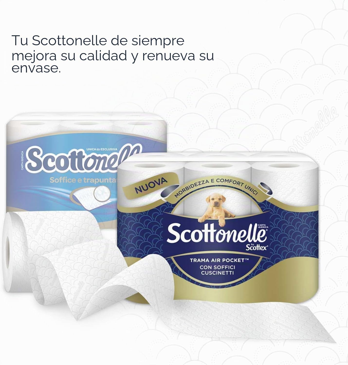 Scottonelle - Papel higiénico suave y acolchado 84 Unità