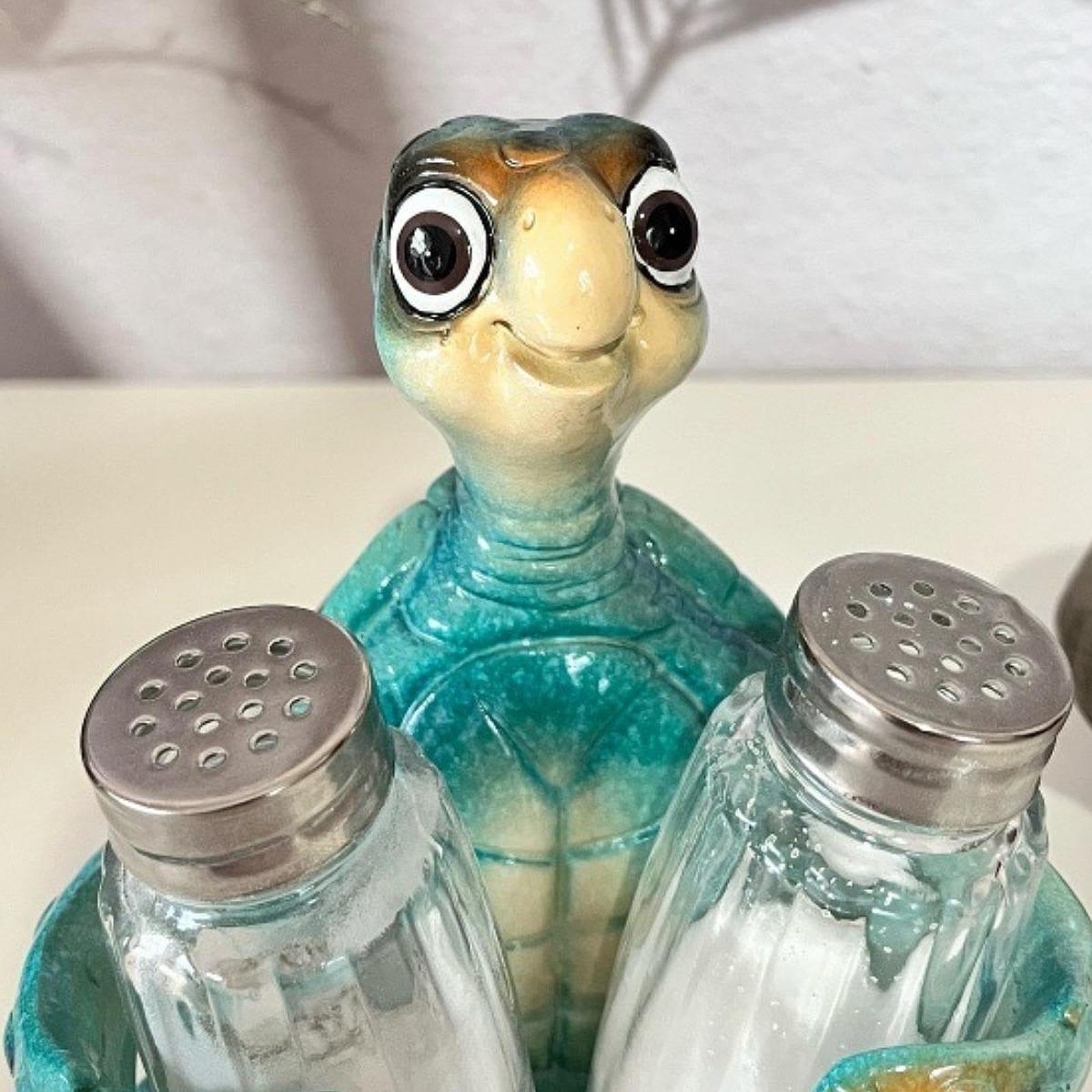 Y Recipiente Decorativo en Resina Sintética, Figura de Mesa con Temática Marina para Cocina, Restaurante, Sala de Estar, Regalo.