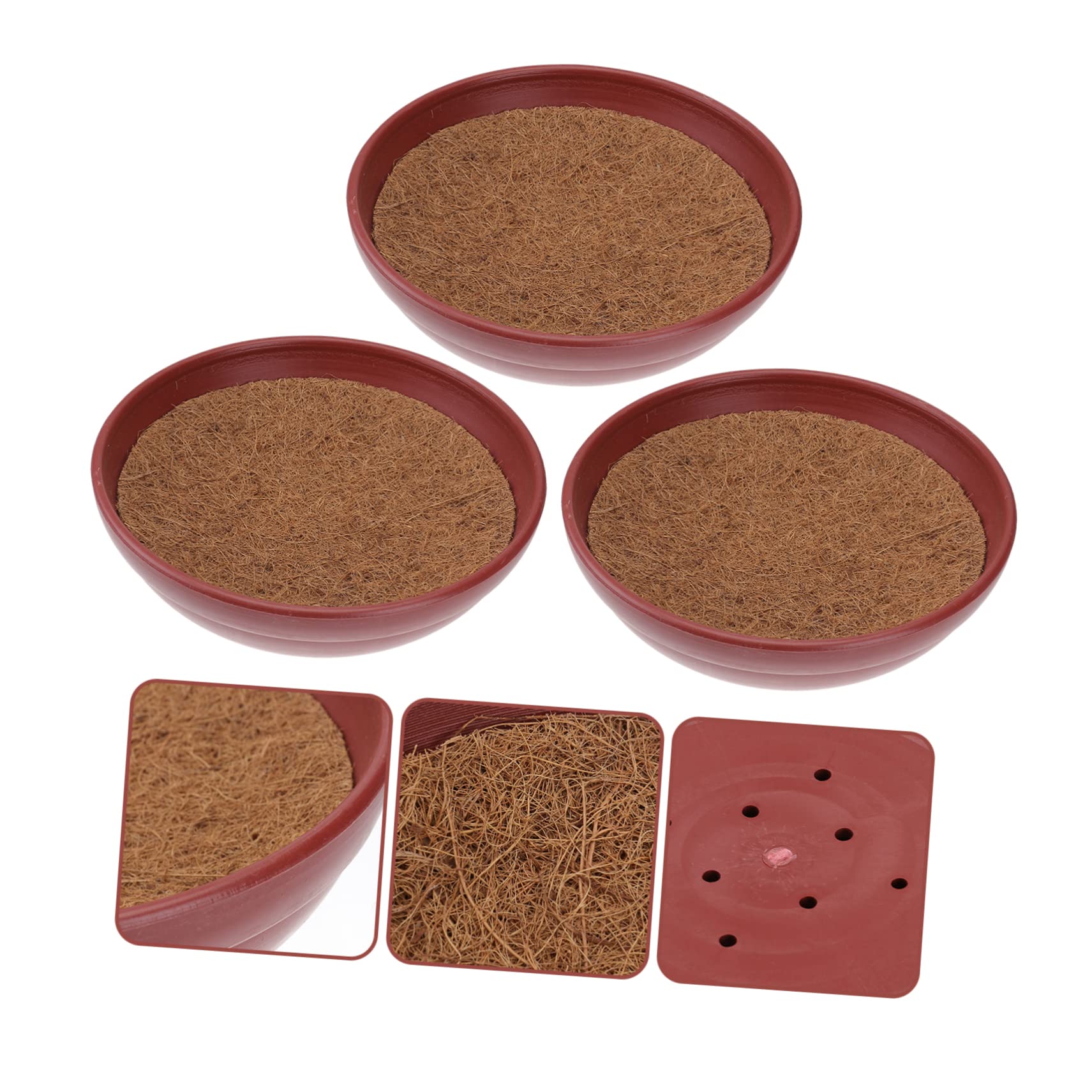 Nids D'œufs pour Pigeons, Lot de 3 Sets de Ensembles, Bassin Plastique