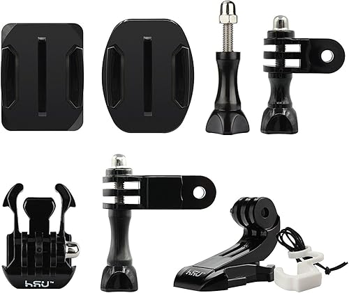 Miniatura 8 de HSU Bolsa de agarre para GoPro, incluye soporte de hebilla de liberación rápida, soporte de hebilla de gancho en J, brazos pivotantes de 3 vías,