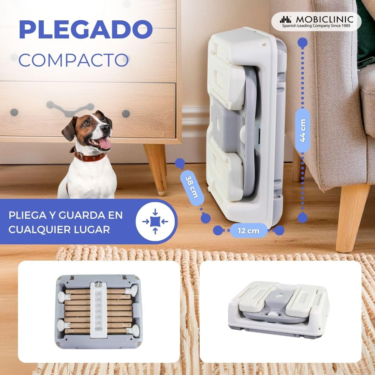 Mobiclinic® kids, Trona bebé evolutiva, 3 en 1, Kiara, Elevador + silla de juegos alta, Plegable, Arnés con 5 puntos, Bandeja ajustable, 6-36 meses, Hasta 15 kg, Textil impermeable