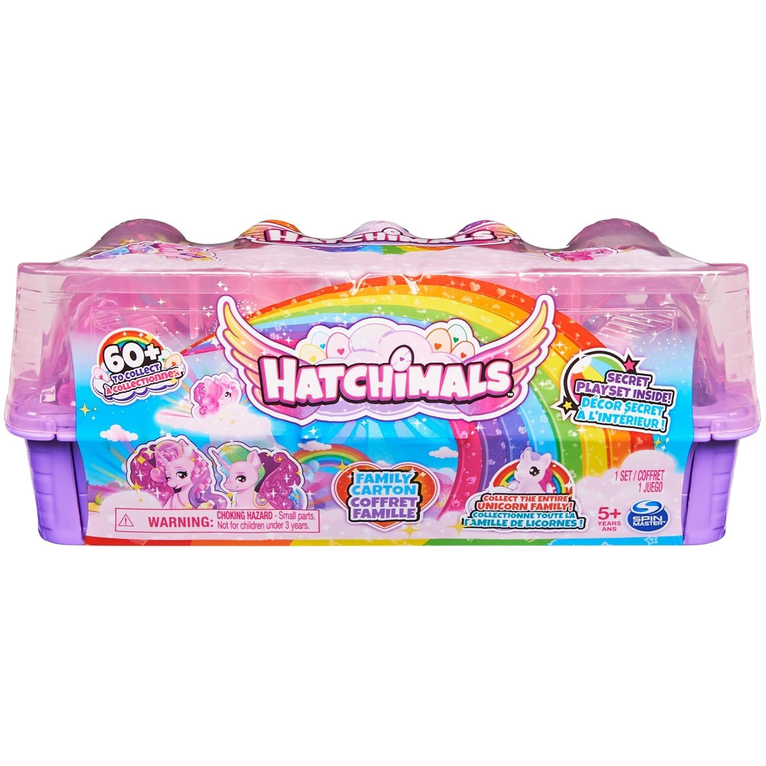 Toy Garage Hatchimal Surprise Unicorn Family Carton – 10 Characters, 2 Accessories, Unicorn Hair Stylists Family, Water Park Playset for Kids Ages 5+