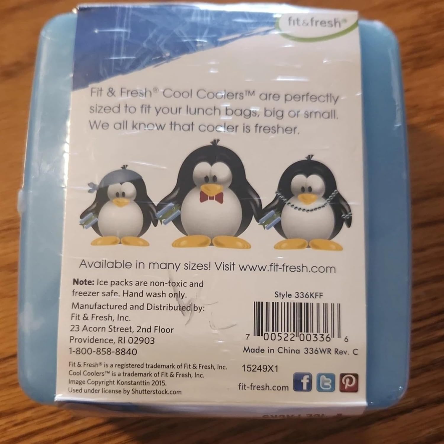 Fit & Fresh Kids Cool Coolers Contain Ct5 Ice Chest Box