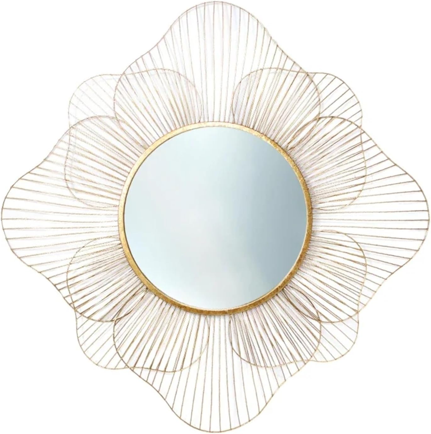 Shower Mirror Gold Makeup Hair Cut Bathroom Mirror Decor Aesthetic Bedroom Decorative Mirrors,Mirrors