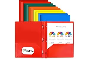 Colorful, Durable, and Organized: Plastic Folders with Pockets and Prongs