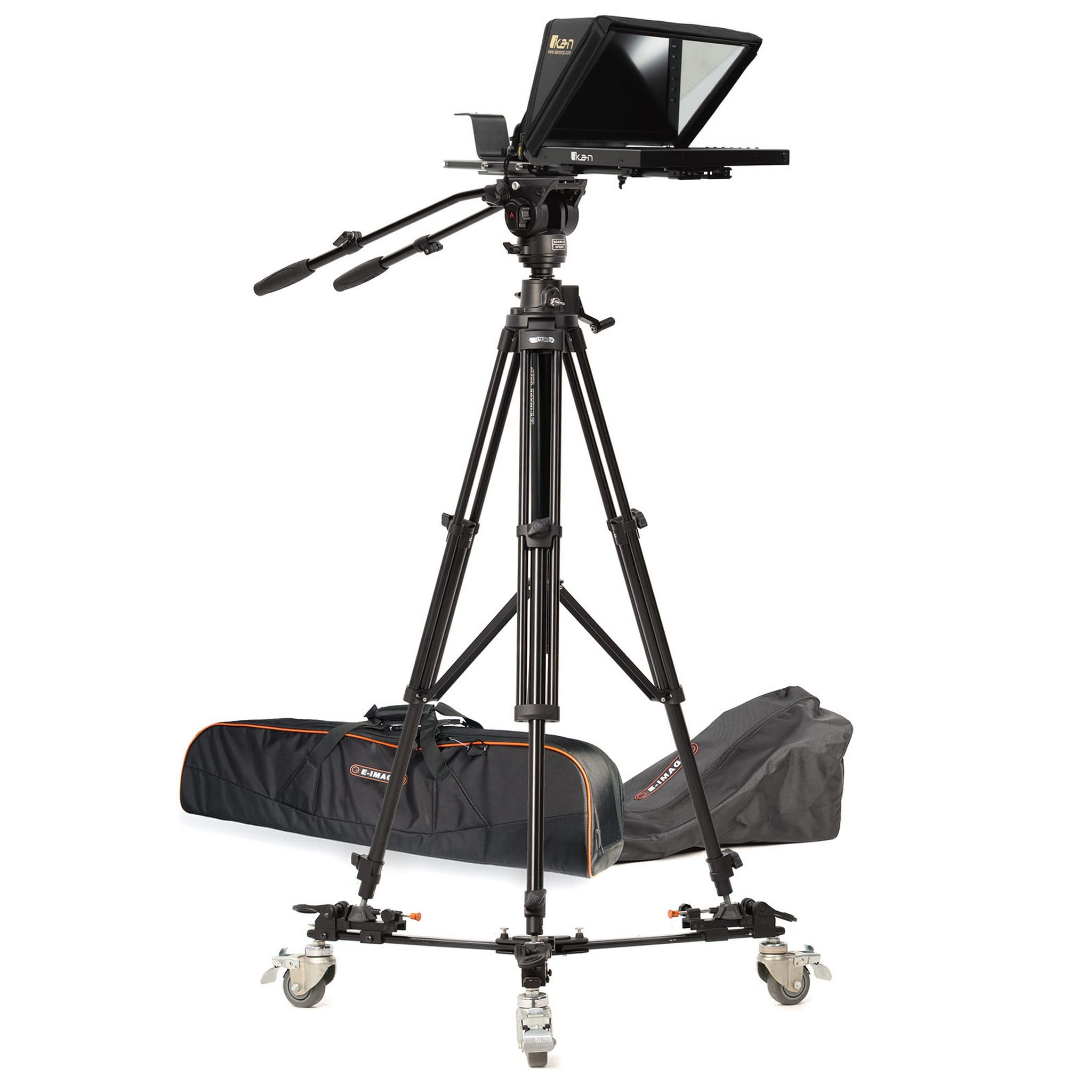Ikan PT4200-PEDESTAL 12-Inch Teleprompter with Pedestal and Dolly Turnkey
