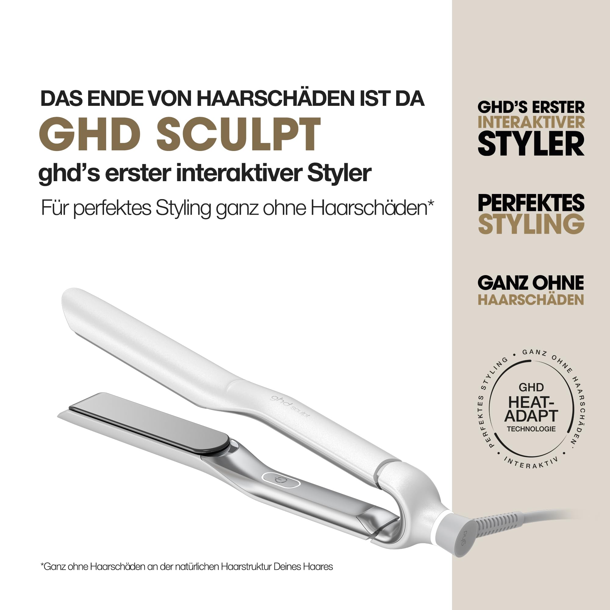 ghd Sculpt - Interaktives Glätteisen mit KI ganz ohne Schäden