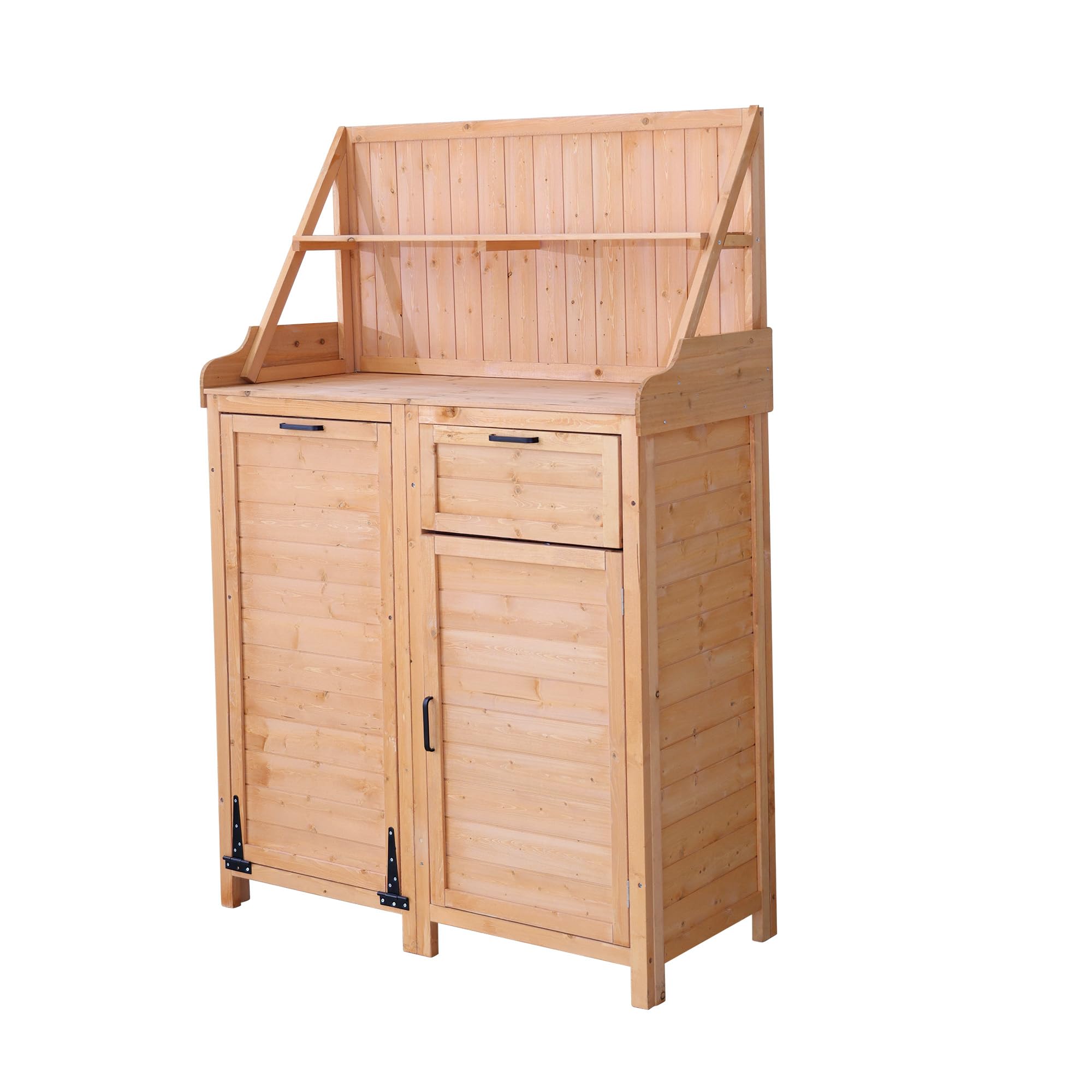 Amazon | 木製物置 収納庫 天然杉 屋外収納 ストッカー ガーデン 