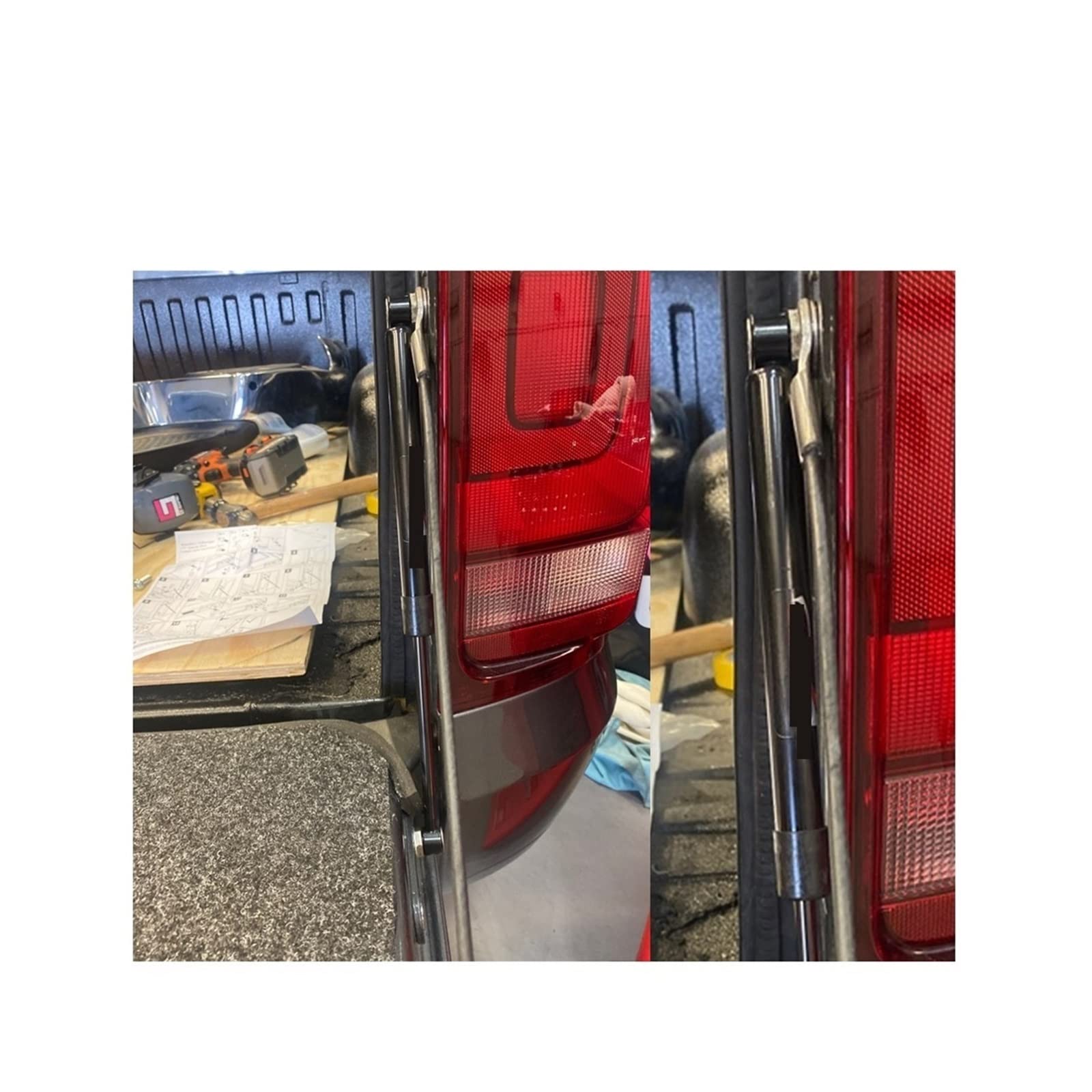 Lot De 2 Vérins à Gaz 350N Pour Volkswagen Amarok 2012-2020 - Amortisseurs Hayon Arrière