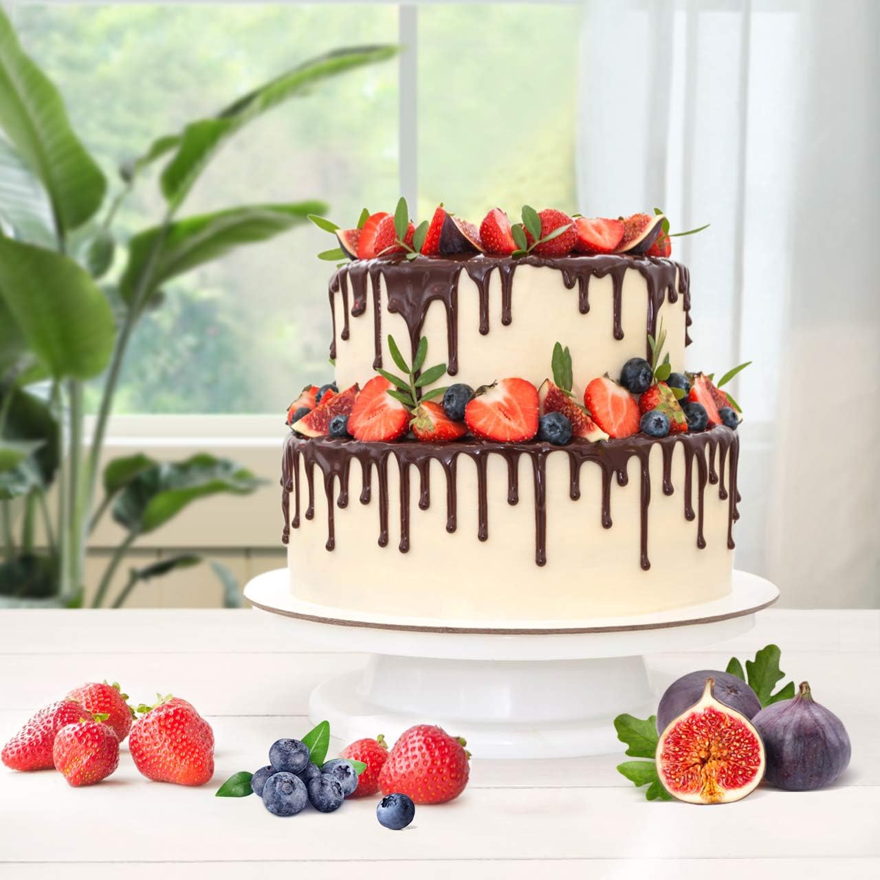 Flаѕh Dеаlѕ - 60% оƒƒ Kootek 11 Inch Rotating Cake Turntable, Turns Smoothly Revolving Cake Stand Cake Decorating Kit Display Stand Baking Tools Accessories Supplies for Cookies Cupcake (White) Buу 1 gеt 1 🔥 Kootek 11 Inch Rotating Cake Turntable, Turns Smoothly Revolving Cake Stand Cake Decorating Kit Display Stand Baking Tools Accessories Supplies for Cookies Cupcake (White)
