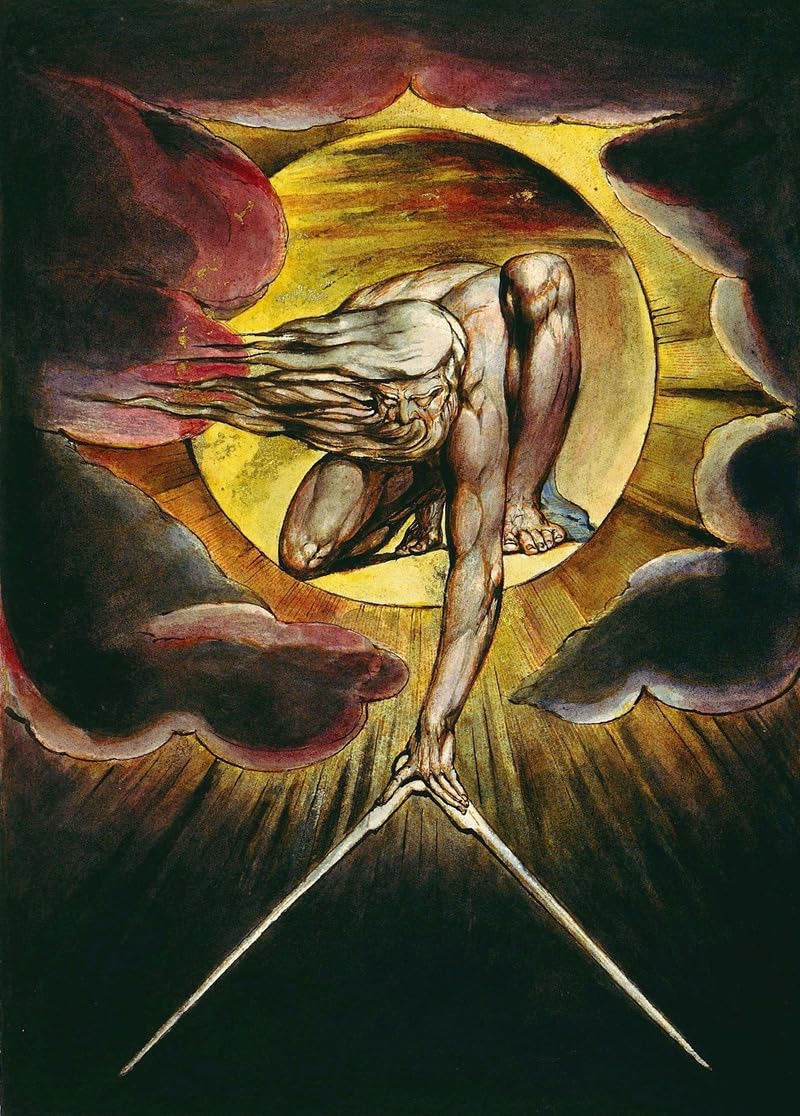Starożytność czasów (1794) plakat wydruk autorstwa Williama Blake'a (24 x 36)
