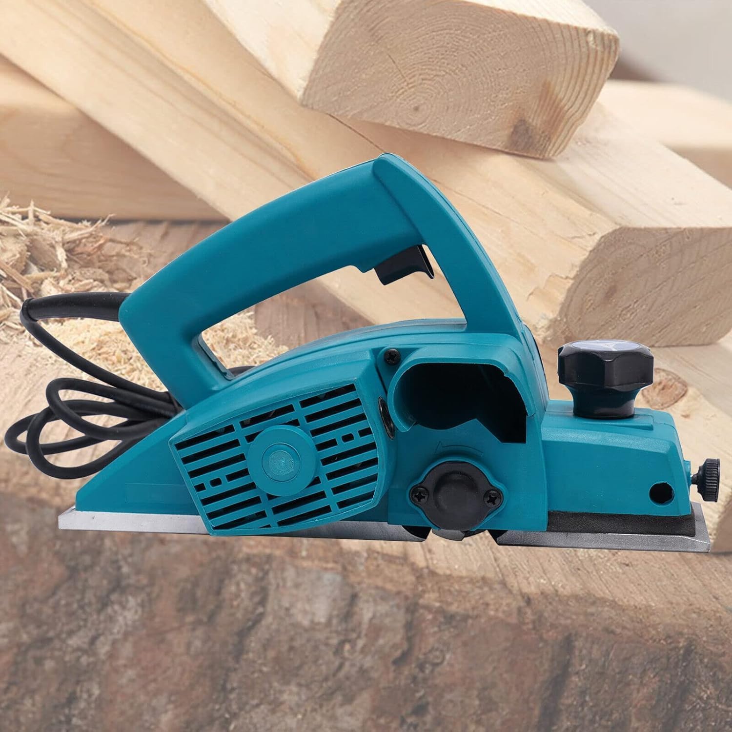 Cepillo De Madera Eléctrico De 800 W Plano De Puerta Dispositivo De Procesamiento De Bricolaje De Carpintería Manual para Carpinteros para Lijar Y Cortar