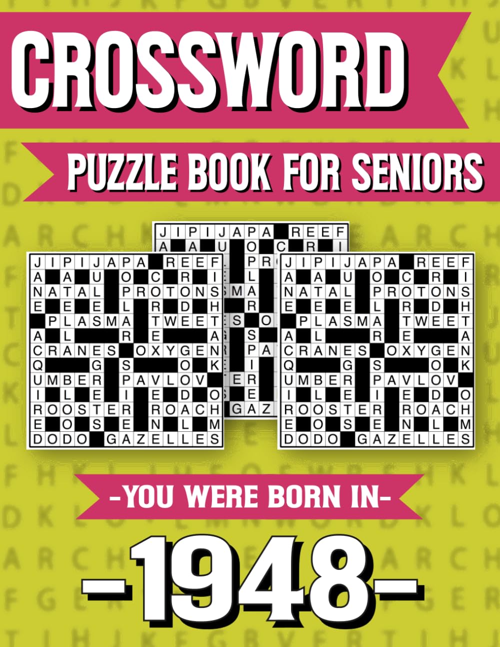 Crossword Puzzle Book For Seniors: You Were Born in 1948: Memory Boosting Crossword Puzzle Book for Seniors with Large Print and Fun Challenges