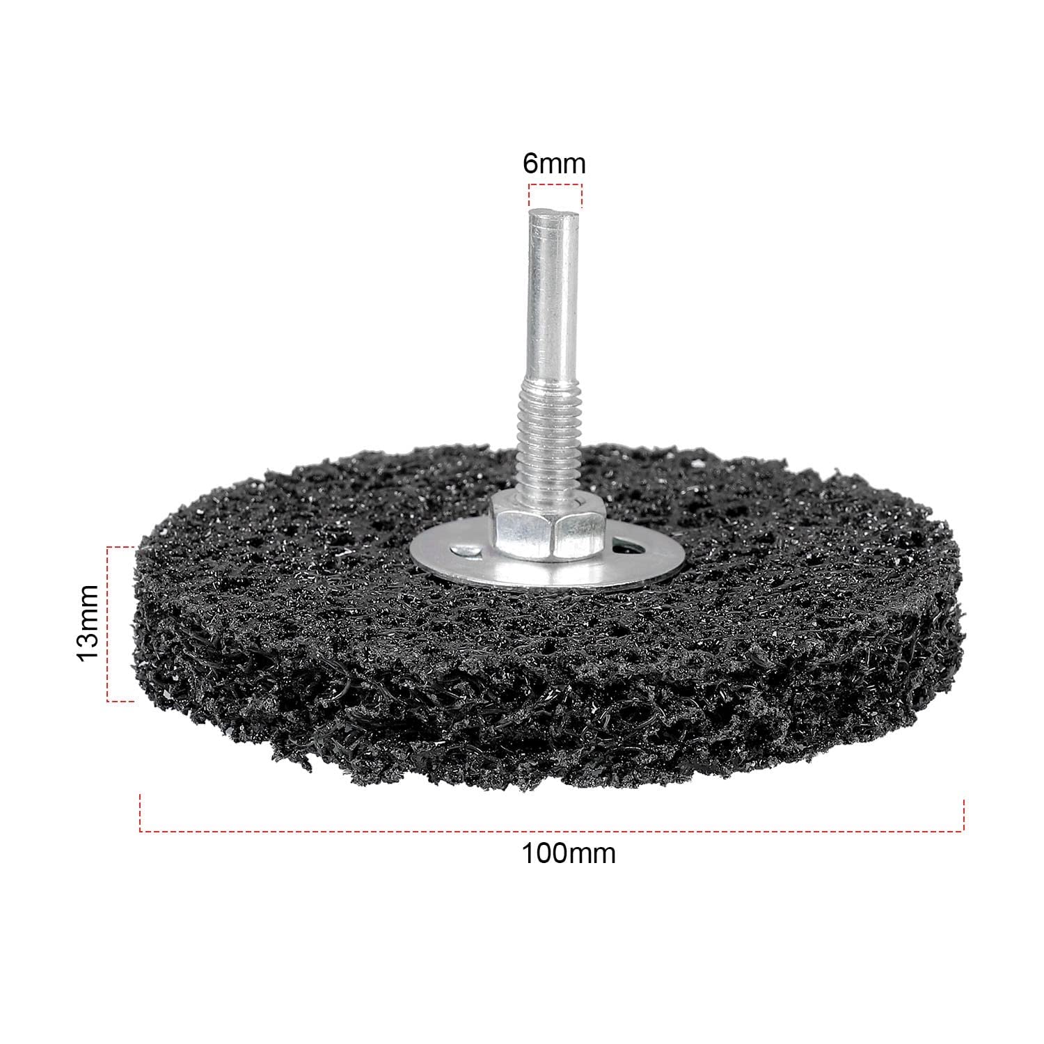 5 Stück CSD Scheibe Set, 100mm CBS Schleifscheibe Schwarz Grobreinigungsscheibe CBS Reinigungsscheibe für Winkelschleifer von Farbe, Rostschweißnähten, Oxidation Reinigen & Entfernen