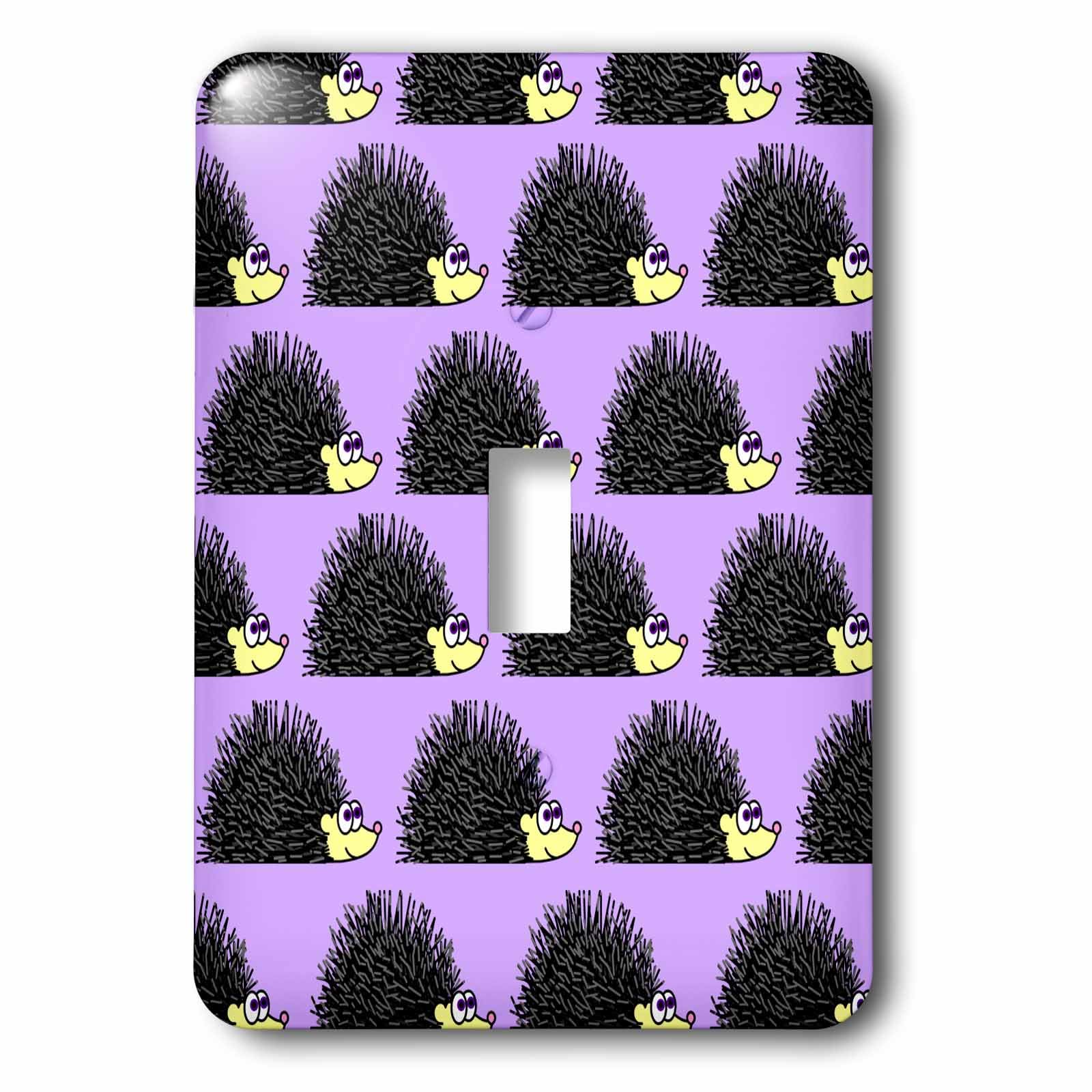 Interrupteur motif hérisson violet 3dRose lsp_13854_1 une idée cadeau originale
