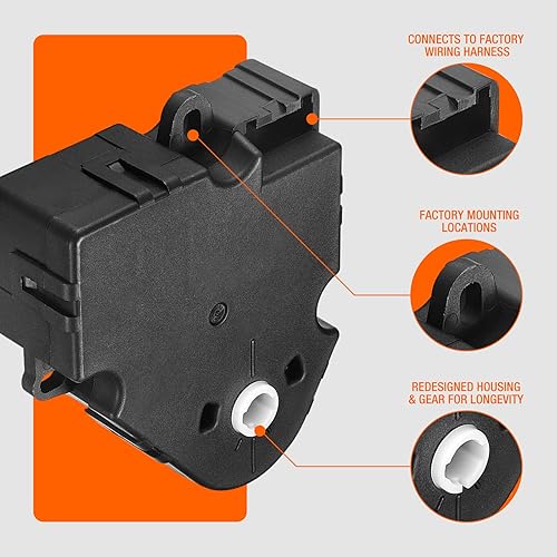 Miniatura 4 de SPEEDTUN Reemplazo del actuador de puerta de mezcla HVAC 604-107 para Buick Cadillac Escalade, para GMC Tahoe Corvette Oldsmobile Pontiac, OEM