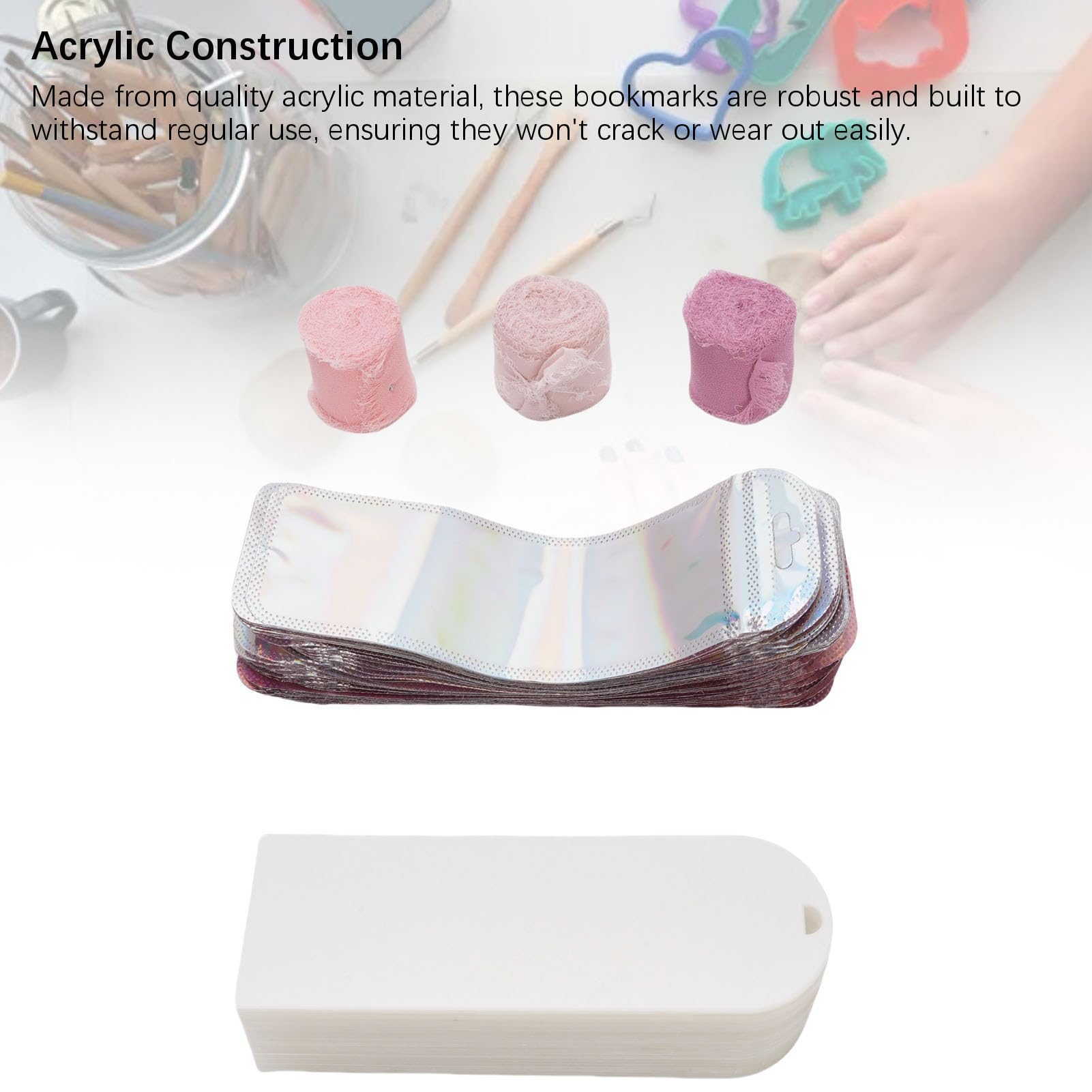 Acryl-Lesezeichen-Bastelset, sicheres, glattes Design für verschiedene Anlässe