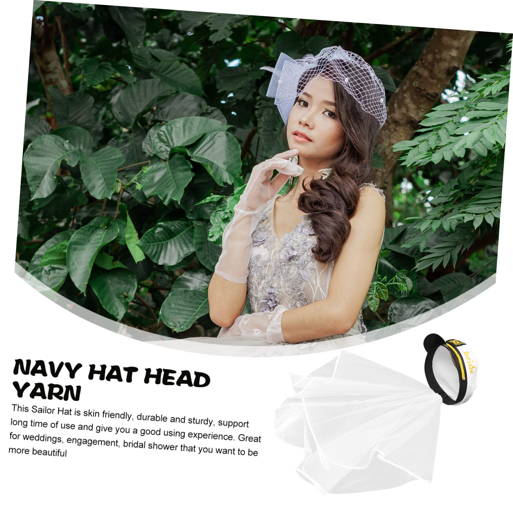 PRETYZOOM 3 Uds Sombrero De Nupcial Sombrero De Novia Velo Despedida De Soltera Fiesta s De De Con Velo Decoraciones Nupciales Yate