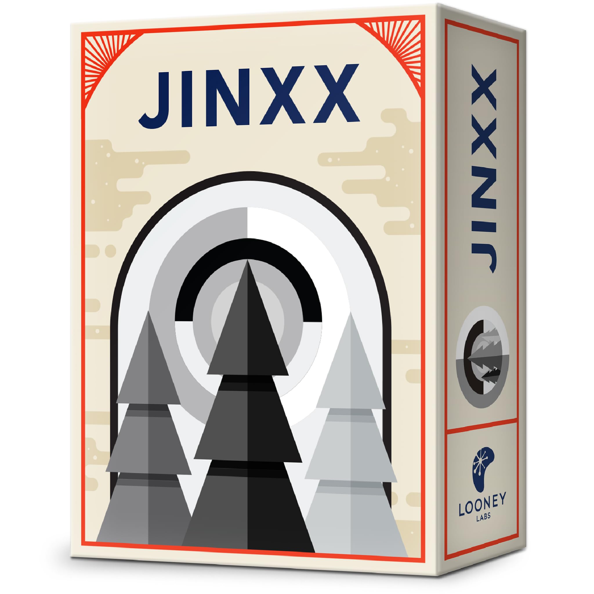 Looney Labs | Jinxx | Board Game, Abstract Strategy Game With Pyramid Pieces, Dice Rolling And Tactical Stacking | 2-4 Players | 15-30 Minutes