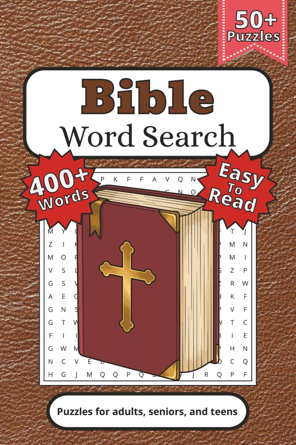 Bible Word Search Puzzle Book: Word Searches with Easy to Read Print about Scripture, Truth, Faith and more | 6x9 inches, 110 pages | 50+ puzzles… Gift for Holidays, Vacations, and Downtime