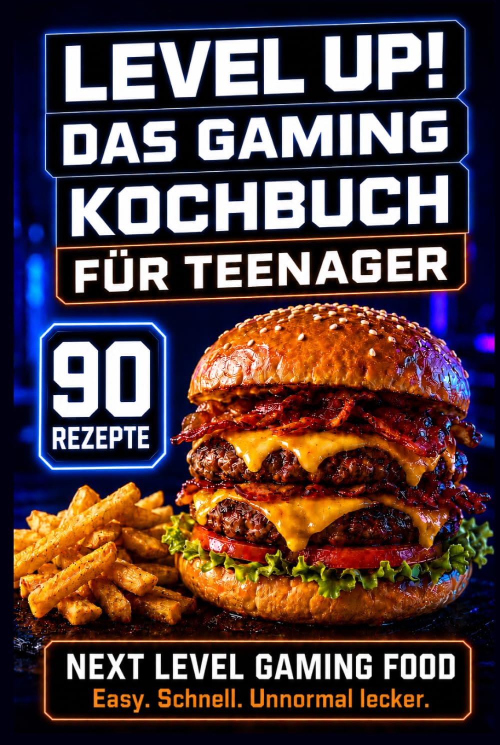 Level Up! Gaming Kochbuch für Teenager: Unnormal leckere, schnelle & kreative Rezepte für Gamer - das perfekte Geschenk für Zocker & Nerds | Easy Küche für Anfänger