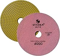 Vista 7 de Stadea PPW116X 4 "almohadillas de pulido de granito de diamante fijadas para piedras de cuarzo de granito polaco