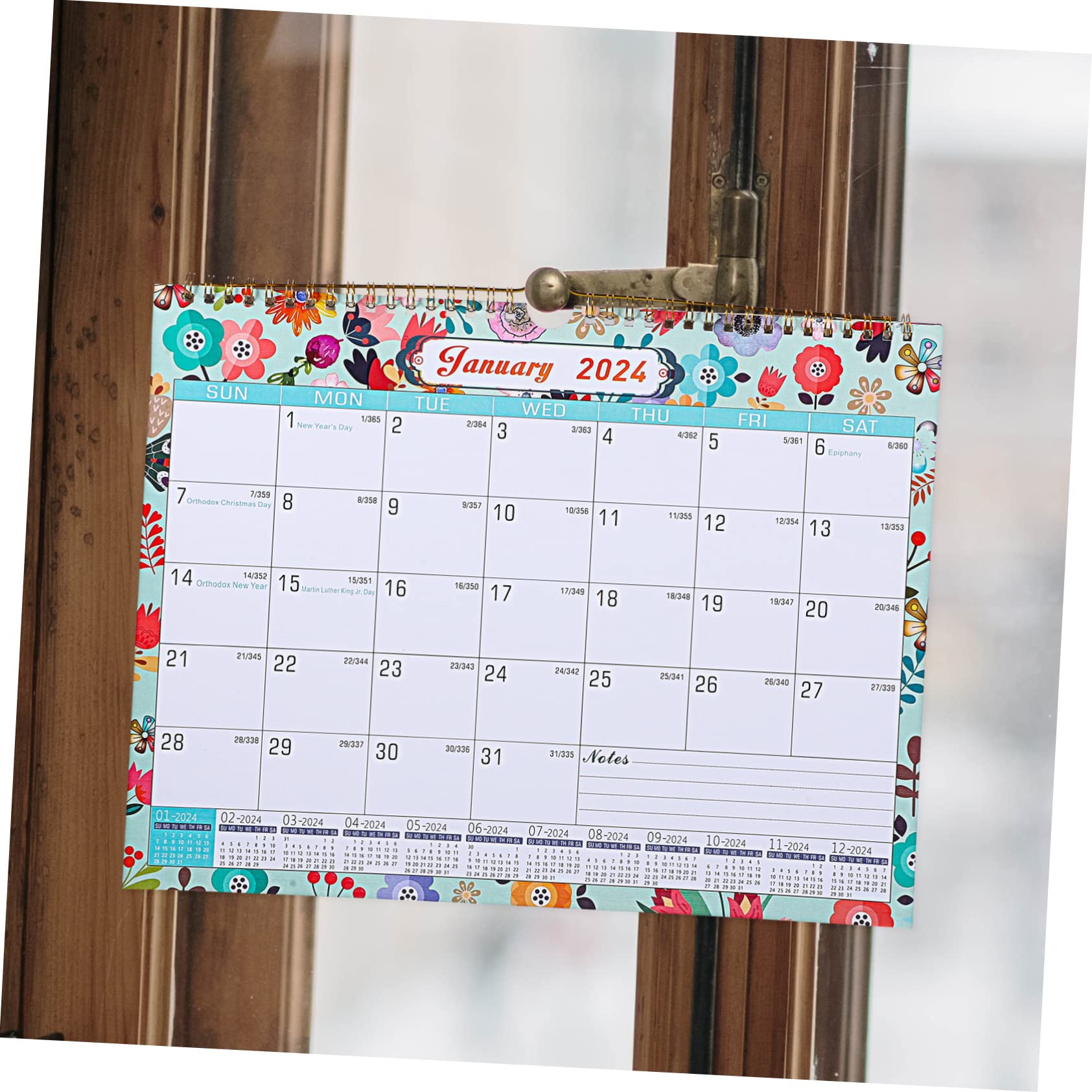 Tofficu 3pezzi Calendario Murale Mensile Inglese Planner Appuntamenti Leggero e Compatto Per Scuola e Ufficio Design Per Appendere Personalizzabile Con Obiettivi e To-do List