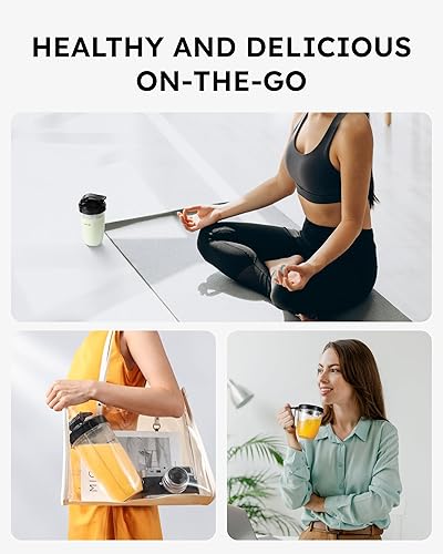 Miniatura 9 de Sangcon Licuadora de 1000 W para batidos, licuadoras para cocina con (3) tazas (2) cubiertas de boquilla, (1) tapa de almacenamiento (1) tapa para