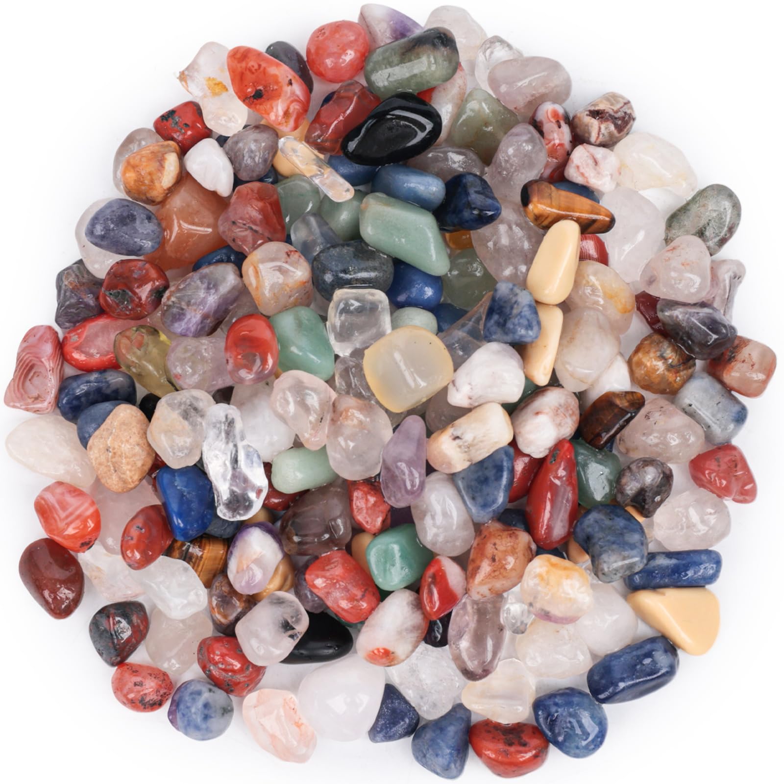 HAKACC 225 g, naturalne kamienie dekoracyjne, 1-2 cm, kamienie dekoracyjne, doniczka na kwiaty, żwir, żwir, do akwarium, doniczki, krajobrazu, wazonu, wypełniacza, dekoracja ogrodu