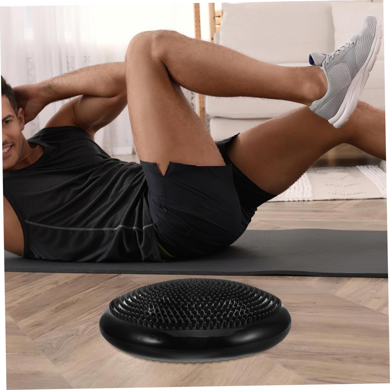 TOYANDONA 2pezzi Cuscino Gonfiabile Per Yoga Balance Cushion Antiscivolo Per Esercizi e Massaggi Ufficio e Palestra Colori e Leggero e Facile Da Trasportare