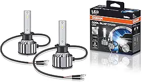 KIT LED COOL BLUE CROSS H1 OSRAM - 64150CW CBC - Potência 23W - Tensão 12V - 2 anos de Garantia - 6000K Branca Azulada
