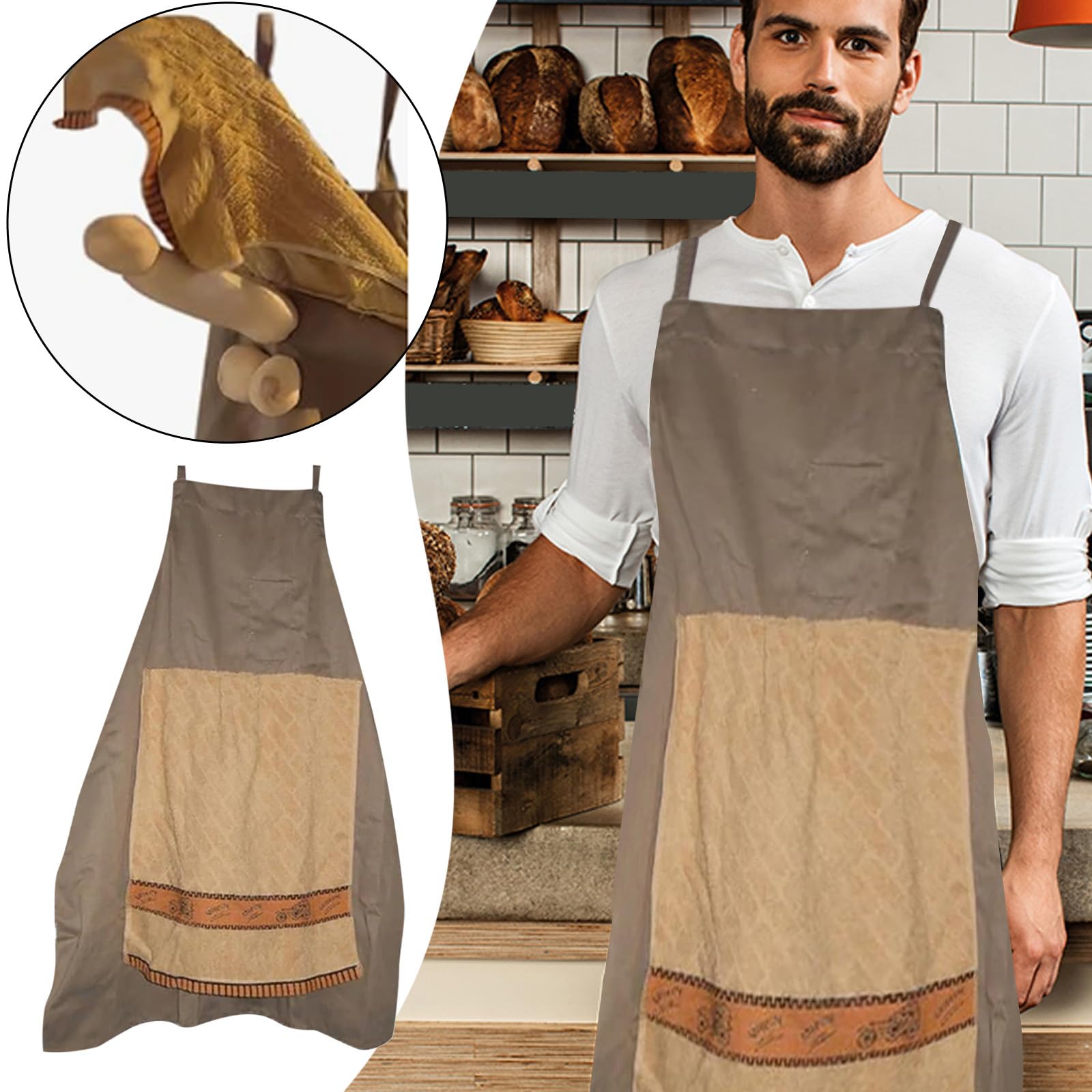 Générique Tablier Cuisine Homme, Réglable Tablier Professionnel Humour Rigolo Barbecue, Tablier de Cuisine Cadeau Fete Des Peres Saint Papa Valentin Noel