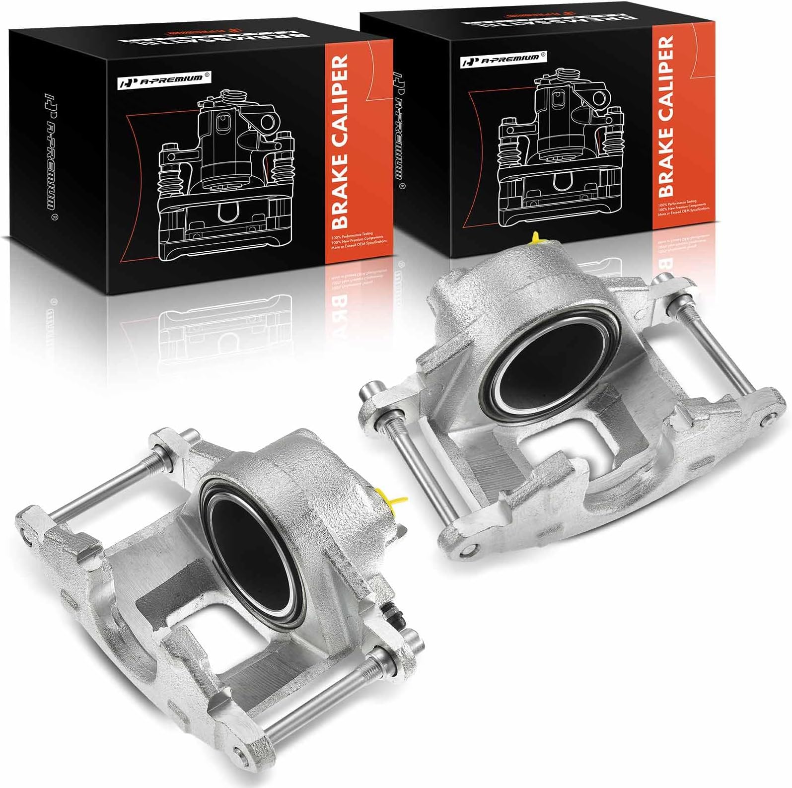 A-Premium Front 2PCS Disc Brake Caliper Assembly Compatible With Chevrolet Blazer K10 & GMC K1500 K2500 & Jeep Cherokee