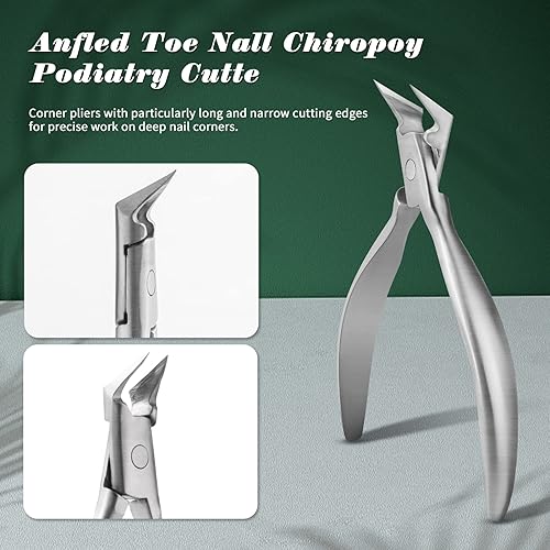 Miniatura 4 de FVION Toenail Clipper Straight Blade, Professional Toe Nail Clipper for Senior, Ingrown Toenail Tool for Thick Ingrown Nails