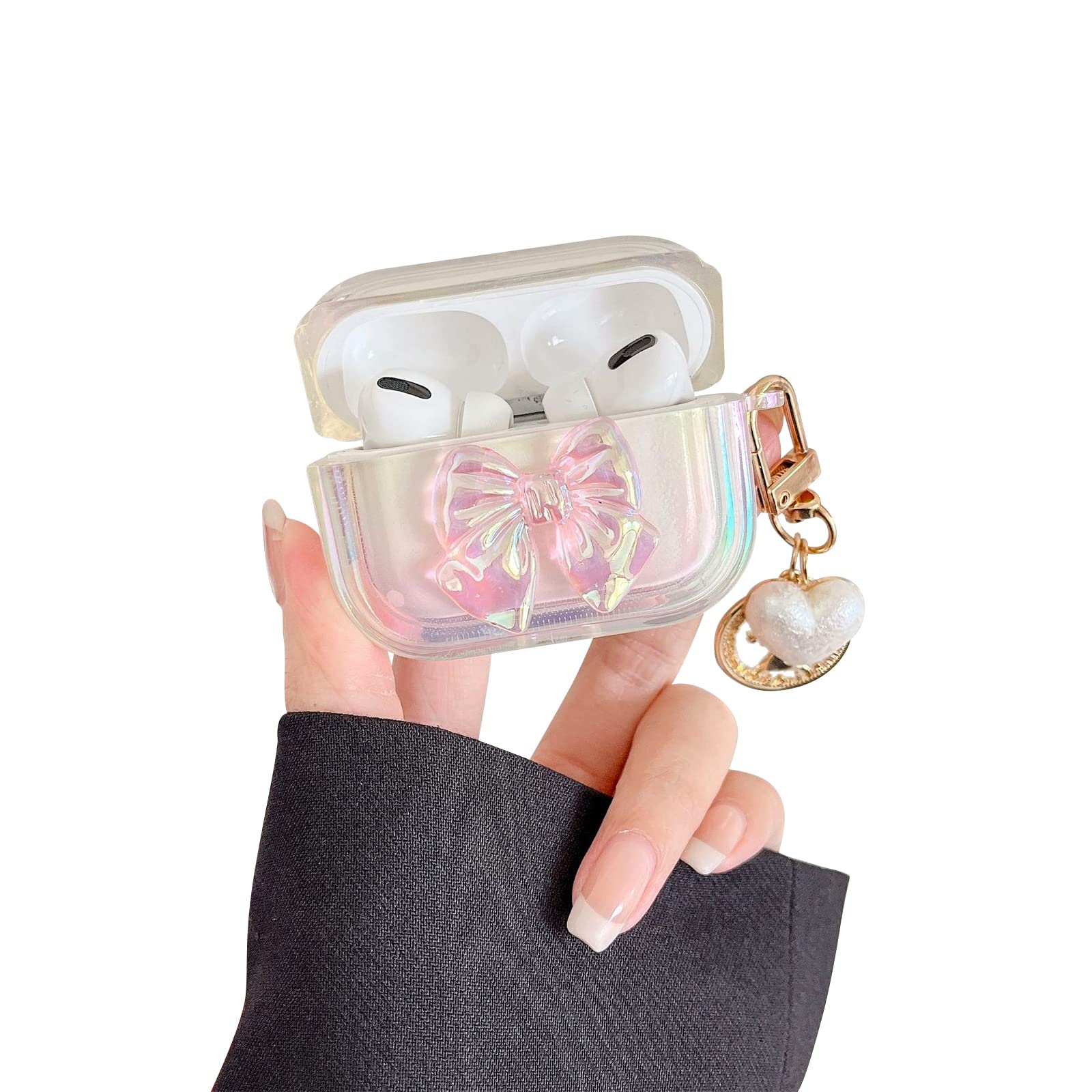 【Cutie Girls is here 】AirPods PRO Amazon.com: Ownest Compatible with AirPods Case Cute Clear Gradual