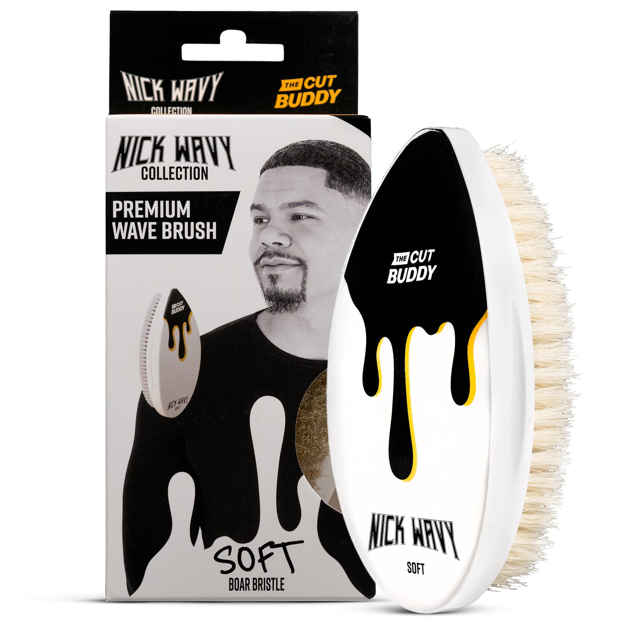 Amazon.com : The Cut Buddy Nick Wavy Collection 360 Wave Brush
