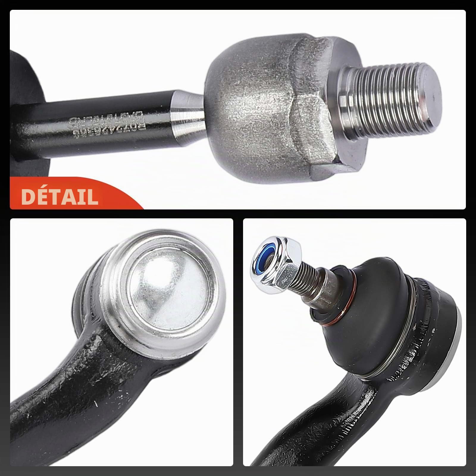 Frankberg 2x Bras de Suspension Rotule Axiale Essieu Avant Compatible avec Série 3 E36 318 320 323 325 328 M3 1990-2000 Z3 E36 M 1995-2003 Remplacer# 32111139315