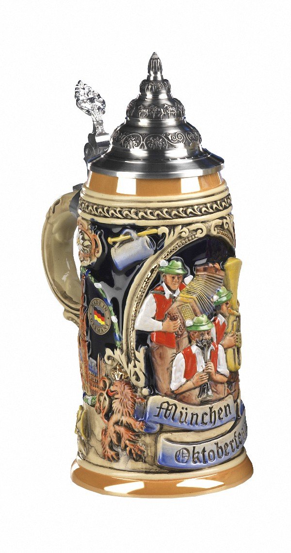 KING Bierkrug Blaskapellen Seidel 0,4 Liter Bierseidel