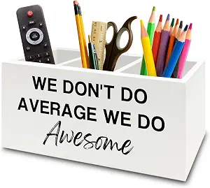 Inspirational Pen and Pencil Holder Organizer for Desk