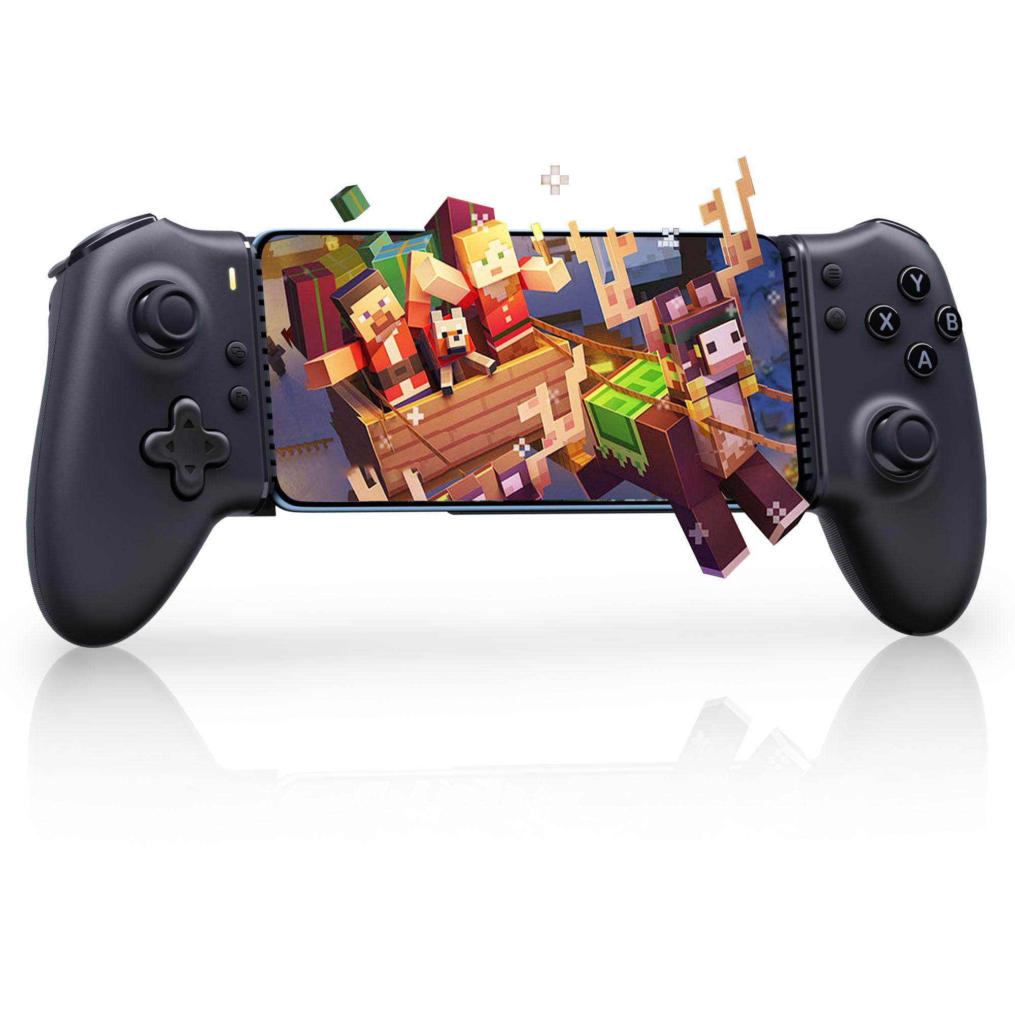 EasySMX M15 Controller Smartphone Android, Gamepad Bluetooth con Joystick & Trigger Hall Effect, Pulsanti Meccanici, Compatibile con Cellulare/PC/Tablet - Nero