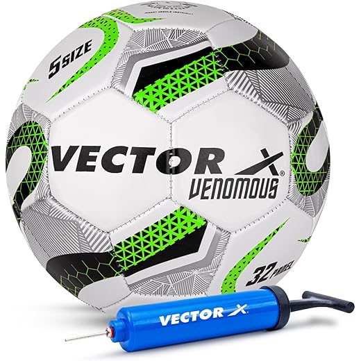 Vector X Venomous Football + Pump Size 5